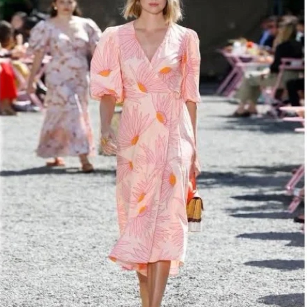 Kate Spade Falling Flower Wrap Dress